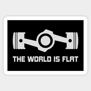 The World is Flat Subie Flat-4 Engine JDM Car Sticker